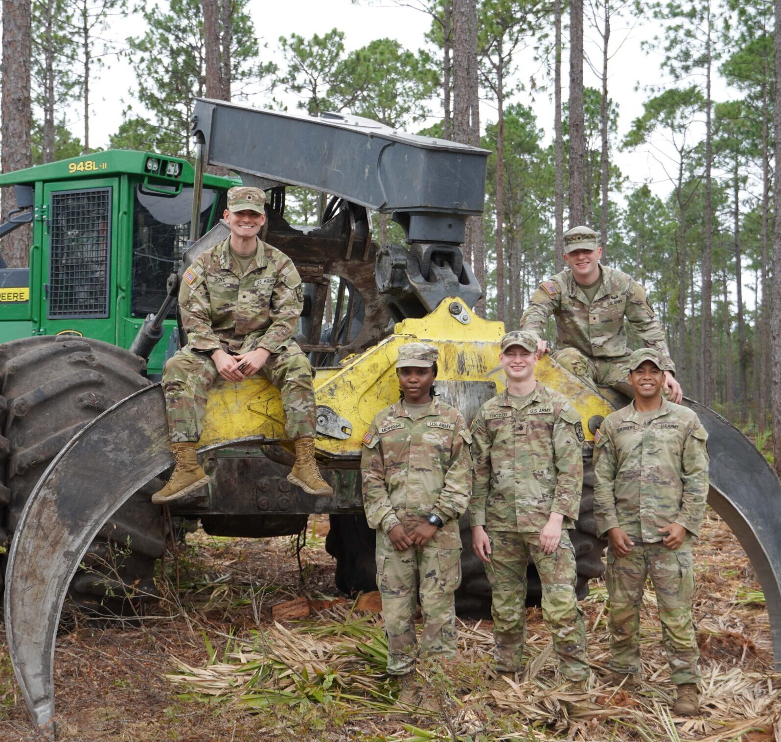 Cadet conducting an engineering experiment during the ROTC Apprenticeship Program.